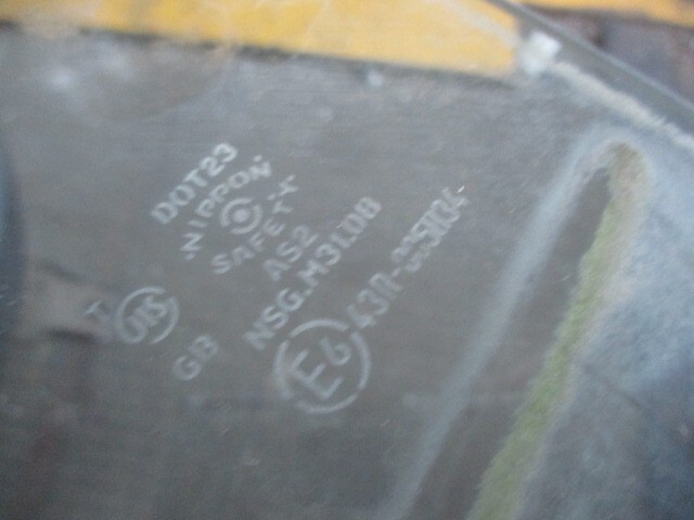 スバル S510J サンバー 左・Ｆドアガラス フロント 助手席 M3108_画像6