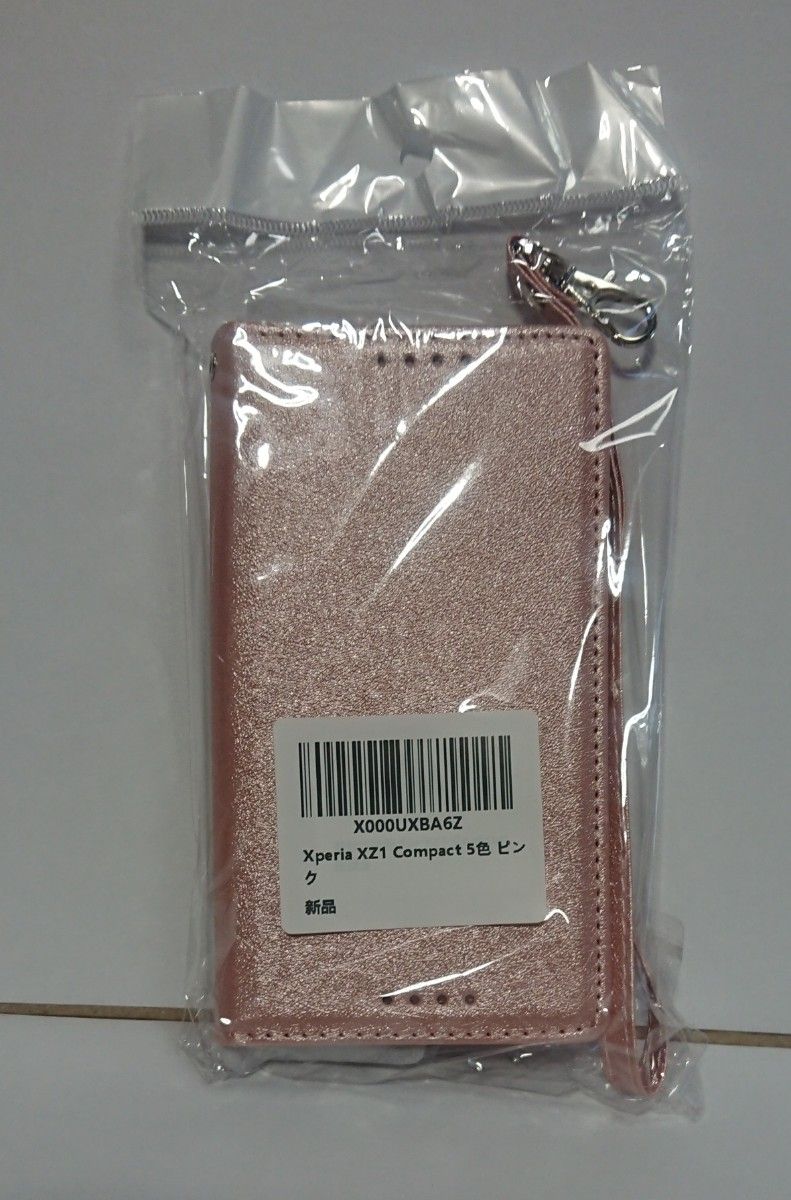 未開封 手帳型ケース Xperia XZ1 Compact用 docomo SO-02K 手帳型ケース ピンク色