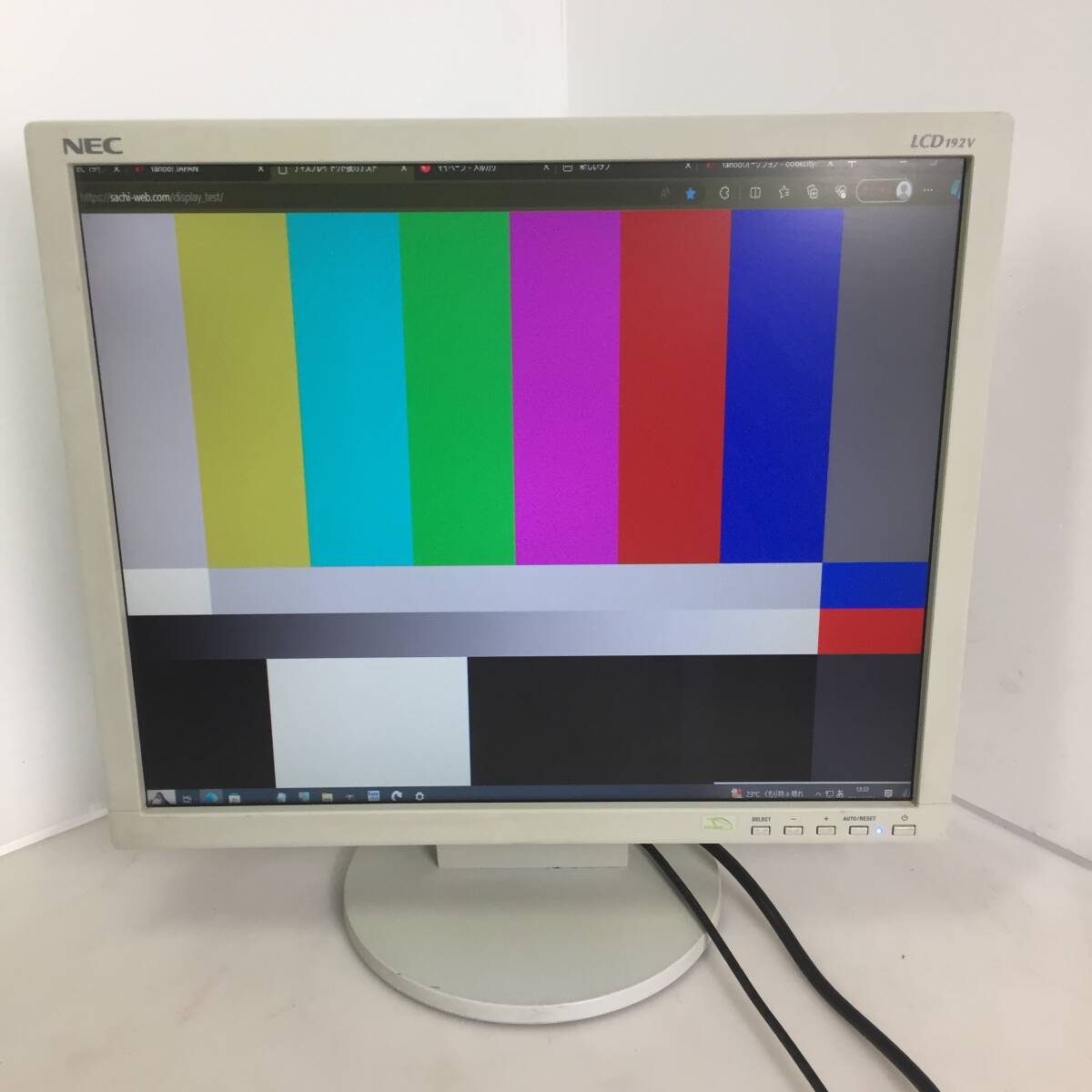 ※□NEC 19インチ 液晶モニター 液晶ディスプレイ LCD192V (W) 【動作品】の画像3