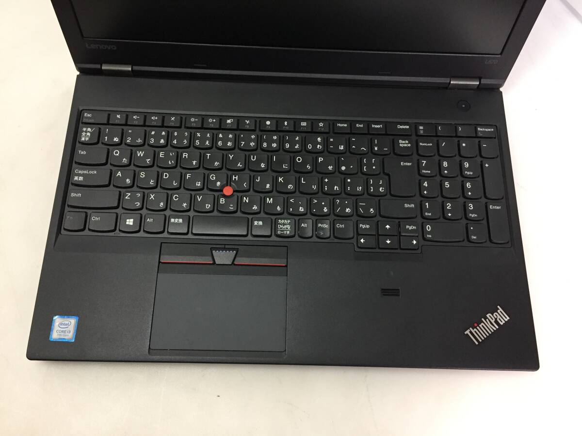 ★lenovo ThinkPad 20J8A00LJP/L570 ノートPC Core i3-7100U 2.40GHz 8GB:500GB［PC4]【リカバリ済/現状渡し】_画像5