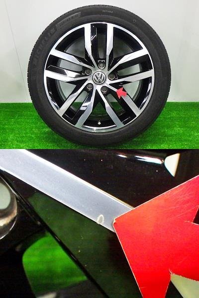 ☆VW ゴルフⅦ 純正 17インチタイヤ付 4本セット☆ 17X7J 5H-112 +49 225/45R17 ミシュラン ☆TH ★送料無料★ 241082の画像8