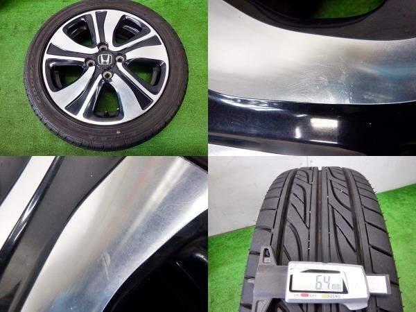 ☆HONDA ホンダ純正 15インチ タイヤ付4本セット☆ 15X4.5J 4H-100 +45 165/55R15 9分山 JG1/JG2 N-ONE ☆TH ★送料無料★ 241081_画像10