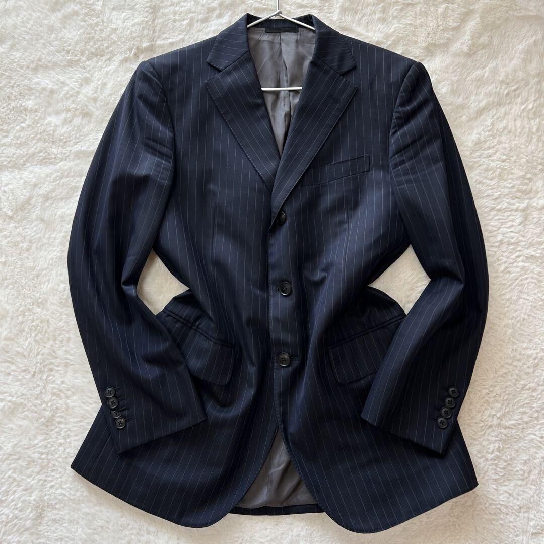 [.. выходить ощущение роскоши прекрасный товар ] Burberry London CLUB COLLECTION выставить костюм noba полоса подкладка шланг Logo общий рисунок темно-синий M
