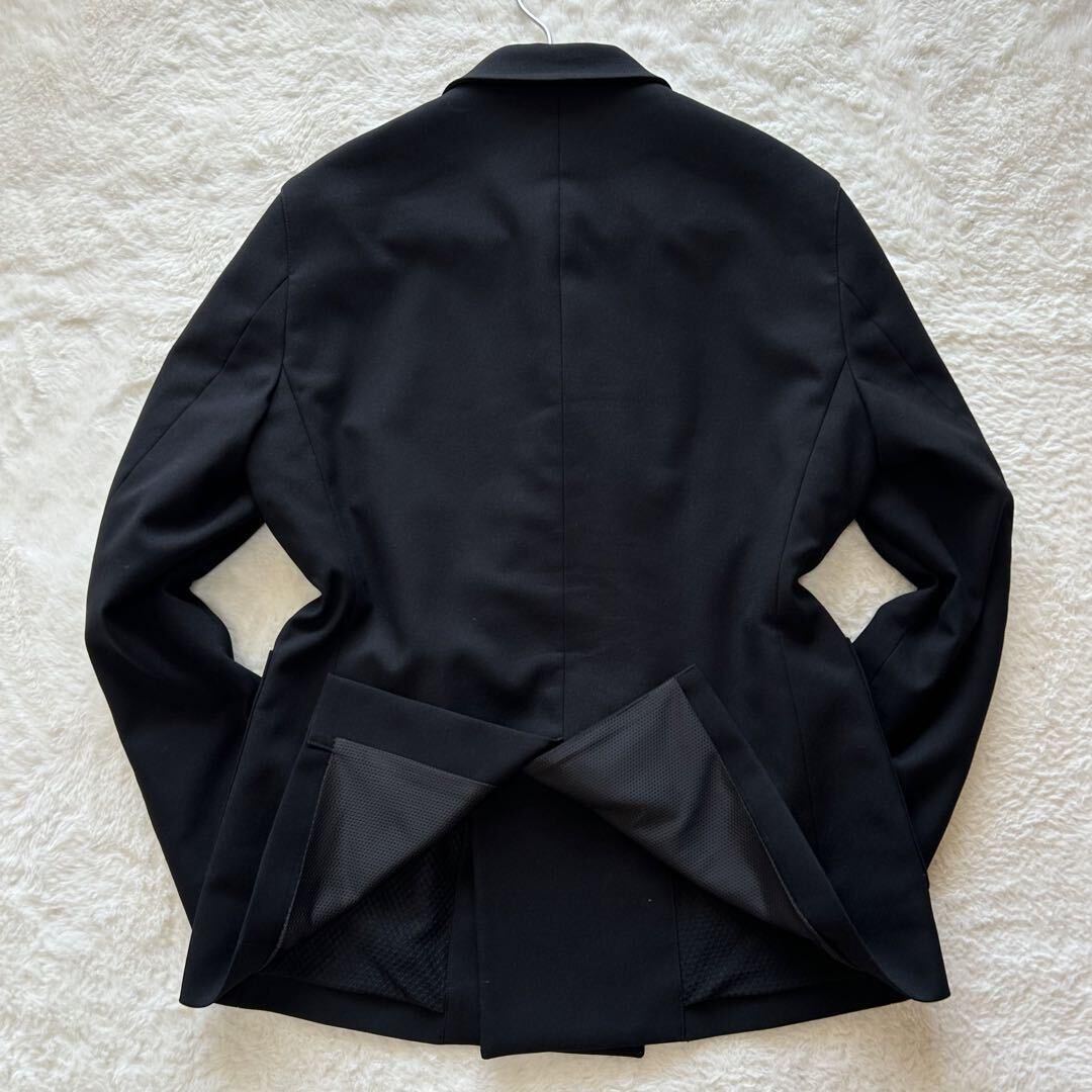 [ pressure volume. presence ultimate beautiful goods ] Descente travel suit double jacket stretch black S size laundry possibility washer bru high class 