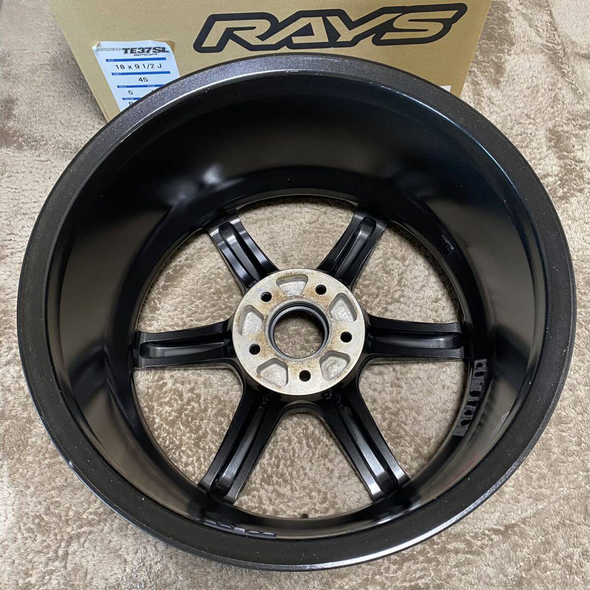 RAYS VOLK RACING 2021年製 鍛造 ボルクレーシング TE37 SAGA S-plus MM ダイヤモンドダークガンメタ 18インチ 9.5J+45 PCD114.3 5穴 4本_画像5