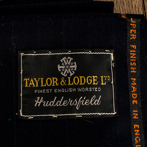  костюм ткань Vintage Tailor & домик масло Span [p5] костюм надеты минут темно синий полоса Taylor and Lodge Oil spun Super finish