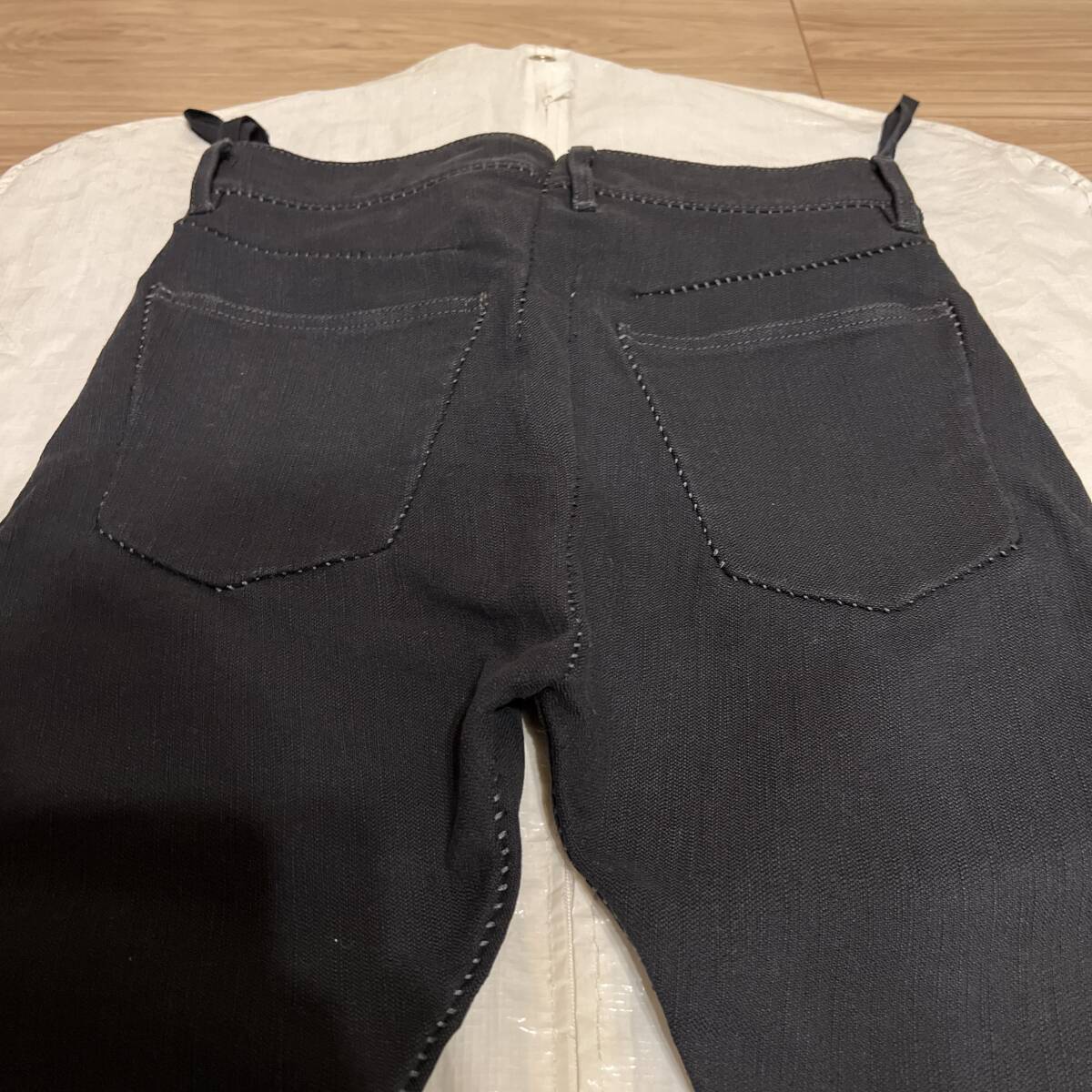 CAROL CHRISTIAN POELL Dead-End Overlock Denim Pants 未使用品 キャロルクリスチャンポエル デニム パンツ ブラック サイズ46 の画像7