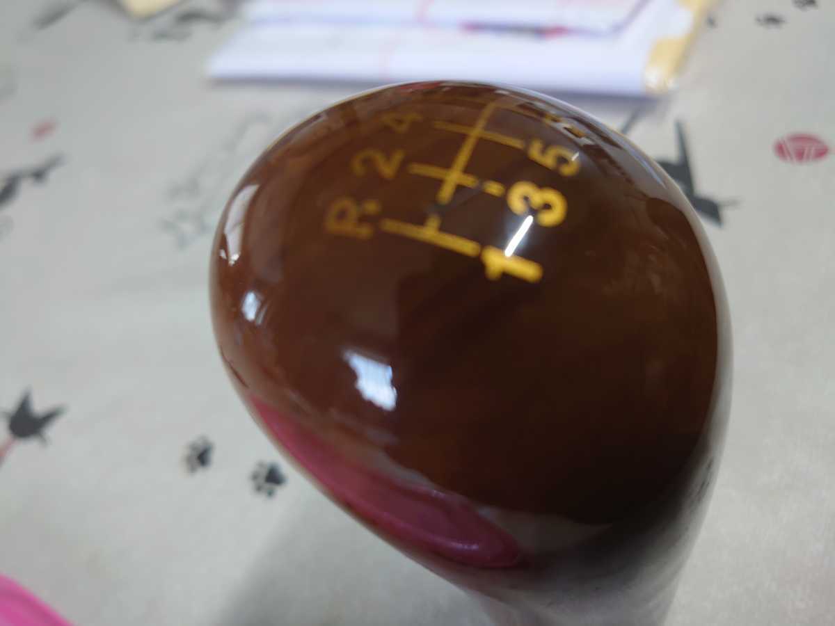  free shipping Mitsubishi Fuso Super Great original wood shift knob custom . repair .