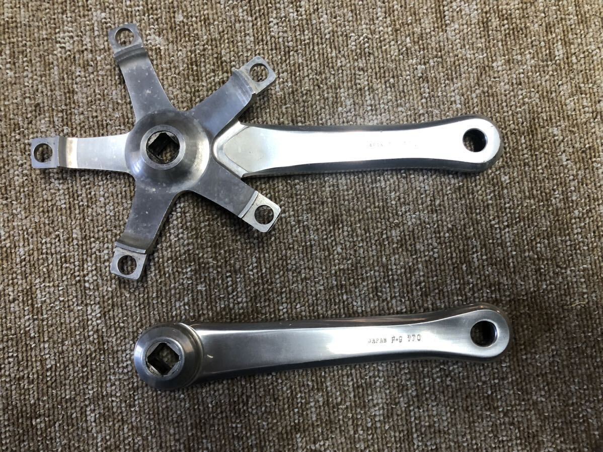 中古品 used SUGINO スギノ 75 ロードクランクのみ 長さ170㍉ PCD130 スクエアテーパー 検索用 SHIMANO DURA-ACE カンパ サンツアーの画像2