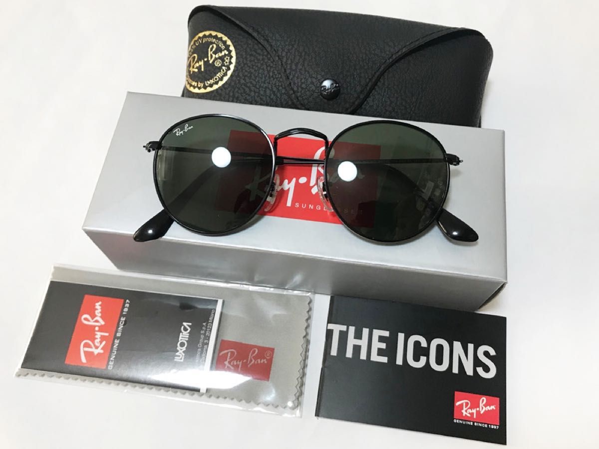 [新品付属品完備☆送料込み] RayBan レイバン ROUND METAL ラウンドメタル サングラス ブラック RB3447