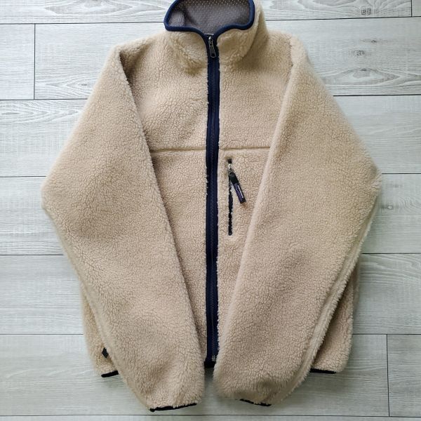 Patagoniaパタゴニア■極美品 90s vintage USA製 1999年 Retro Cardigan レトロカーディガン S ナチュラル ボア フリース_画像6