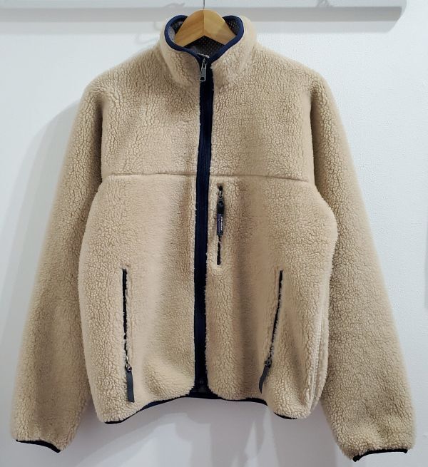 Patagoniaパタゴニア■極美品 90s vintage USA製 1999年 Retro Cardigan レトロカーディガン S ナチュラル ボア フリース_画像2