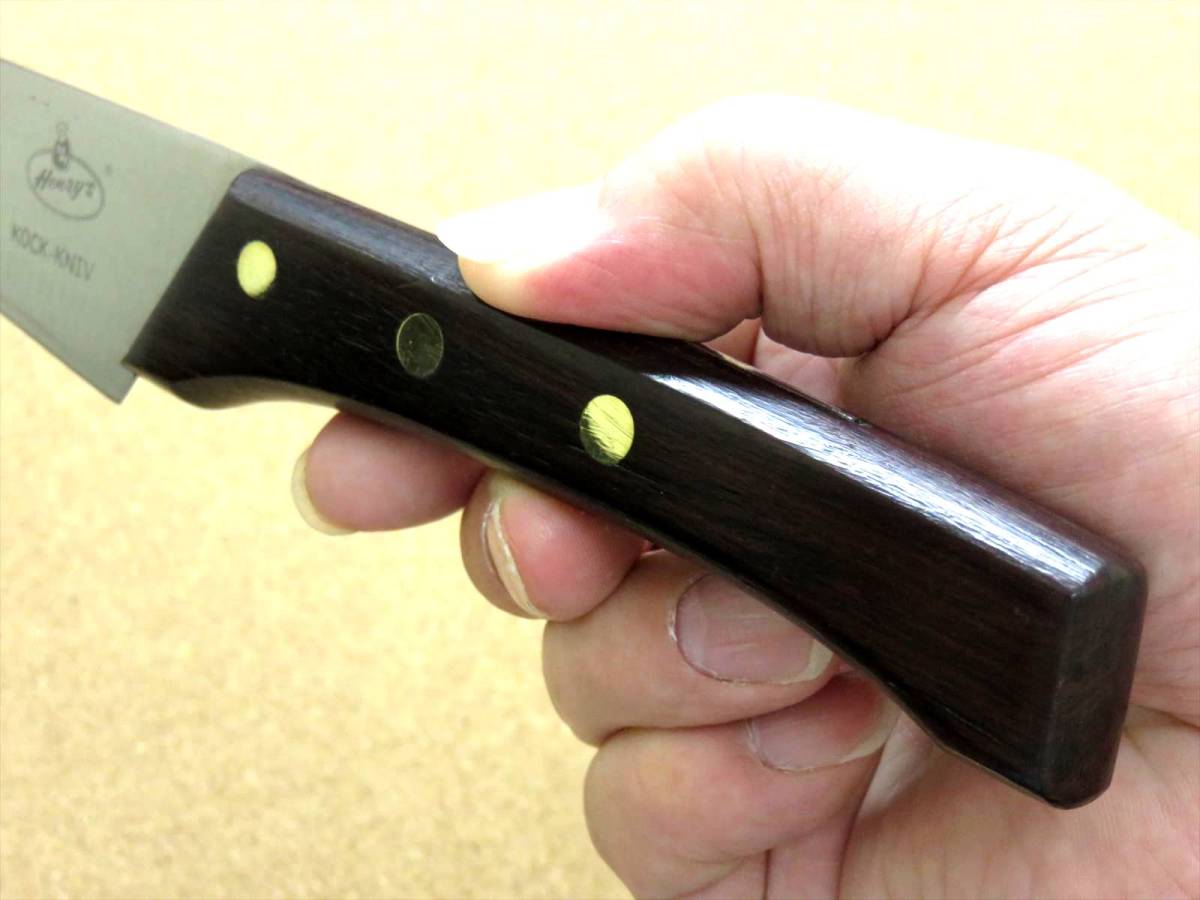 関の刃物 カービングナイフ 21.5cm (215mm) VIKING バイキング モリブデン バーベキュー 肉切包丁 両刃包丁 日本製 在庫処分品の画像9