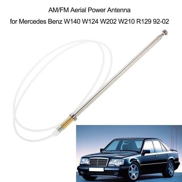 車のアンテナのためのメルセデスベンツW140 W124 W202 W210 R129 92-02 am/fm空中電源antennaauto車ラジオfmアンテナ信号の画像1