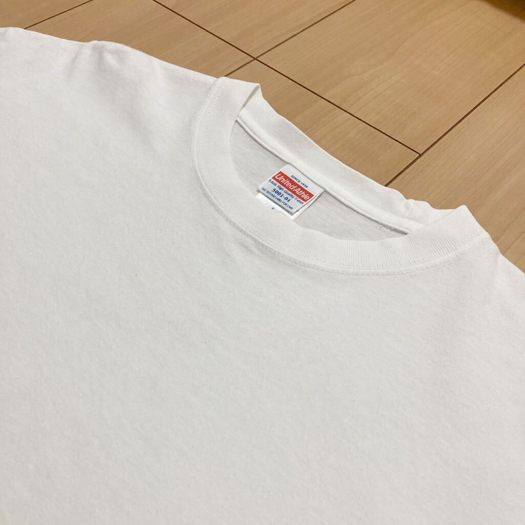 United Athle 綿100 コットン クルーネック Tシャツ 5001-01 Lの画像3