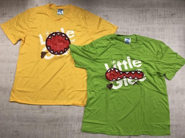 訳あり新品 Little Glee Monster リトルグリーモンスター × ROUND1 ラウンドワン コラボ プリント 半袖Tシャツ パックT 2点セット L_画像1