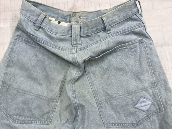 SHRDDERS レトロ オールド 90s アメカジ ストリート サーフ ブルーデニム ハーフ ショート パンツ ボトムス メンズ コットン100% 78 青_画像3