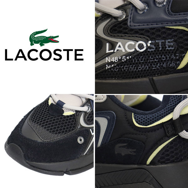 LACOSTE (ラコステ) 45SMA0001 L003 NEO 123 1 SMA メンズ スニーカー 075ブラック LC342 UK9-約27.0cm_LACOSTE(ラコステ)正規取扱店THREEWOOD(ス