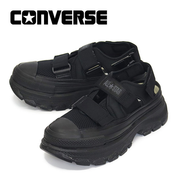 CONVERSE (コンバース) 31310821 オールスター R トレックウェーブ サンダル OX オールブラック CV107 US5-24.0cm_CONVERSE