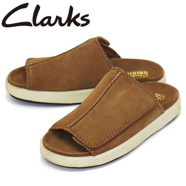 Clarks (クラークス) 26175780 OverleighSlide オーバーレイ スライド Cola Suede CL119UK9.5-約27.5cm_Clarks