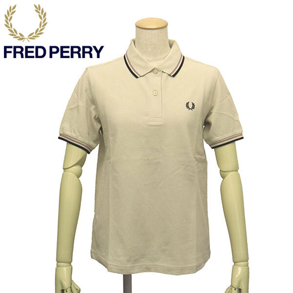 FRED PERRY ( Fred Perry ) G3600 TWIN TIPPED FRED PERRY SHIRT tip line polo-shirt lady's FP534 691OATMEAL 10