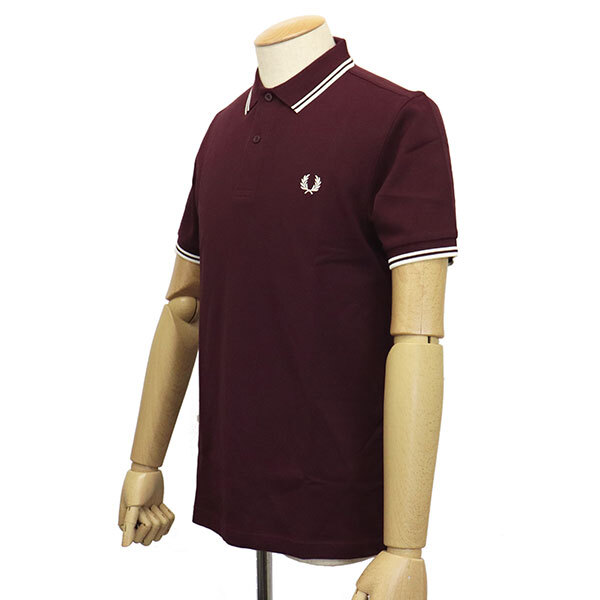 FRED PERRY (フレッドペリー) M3600 TWIN TIPPED FRED PERRY SHIRT ティップライン ポロシャツ FP536 597OXBLOOD XS_FREDPERRY