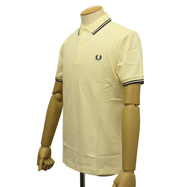 FRED PERRY (フレッドペリー) M3600 TWIN TIPPED FRED PERRY SHIRT ティップライン ポロシャツ FP536 U99ICE CREAM / NAVY / NAVY L_FREDPERRY