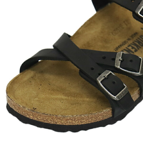 BIRKENSTOCK (ビルケンシュトック) 1021203 FRANCA フランカ オイルドレザーサンダル BLACK ナロー幅 BI320 36-約23.0cm_BIRKENSTOCK(ビルケンシュトック)正規取扱