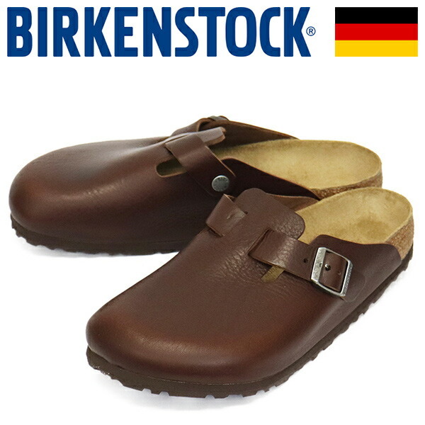 BIRKENSTOCK (ビルケンシュトック) 1023449 BOSTON GRIP ボストングリップ レザーサンダル V.WOOD.ROAST レギュラー幅 BI301 40-約26.0cm_BIRKENSTOCK(ビルケンシュトック)正規取扱