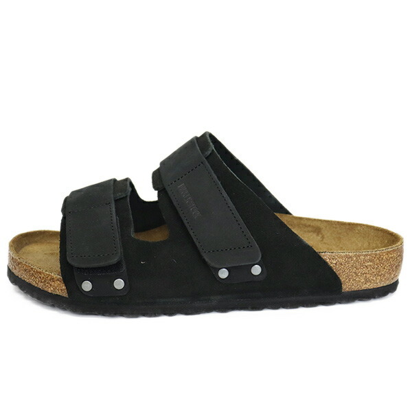 BIRKENSTOCK (ビルケンシュトック) 1024810 UJI ウジ ヌバックスエードレザーサンダル BLACK レギュラー幅 BI319 40-約26.0cm_BIRKENSTOCK(ビルケンシュトック)正規取扱