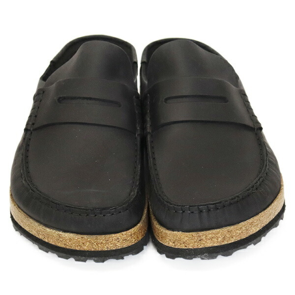 BIRKENSTOCK (ビルケンシュトック) 1025040 NAPLES ネープルス オイルドレザーハーフクロッグ BLACK レギュラー幅 BI309 43-約28.0cm_BIRKENSTOCK(ビルケンシュトック)正規取扱