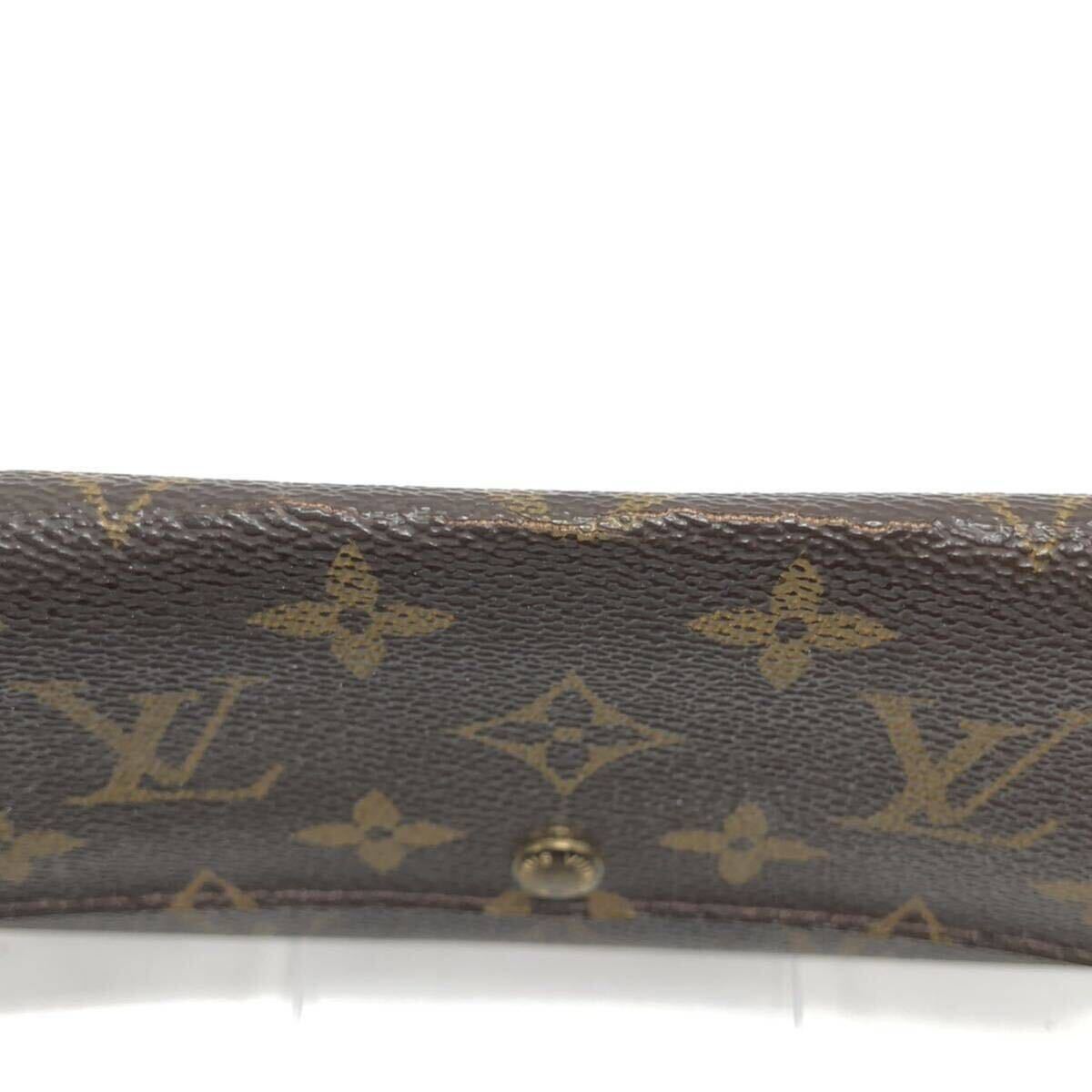 LOUISVUITTON ルイヴィトン 長財布 モノグラム ポルトモネクレディ M61725 カードポケット2枚 中古 KH V7FM_画像5