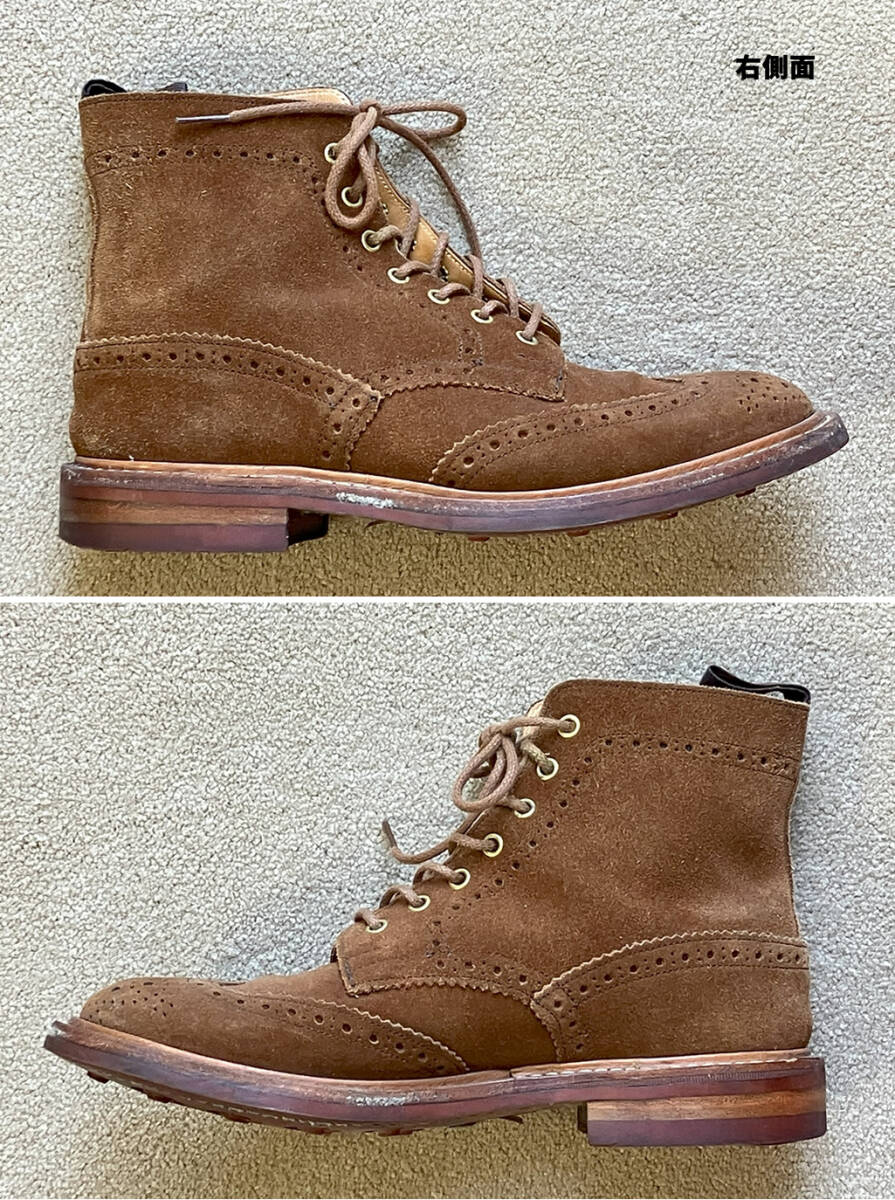 Tricker’ｓSTOW ストウ ウイングチップ ブーツ【USED】の画像4