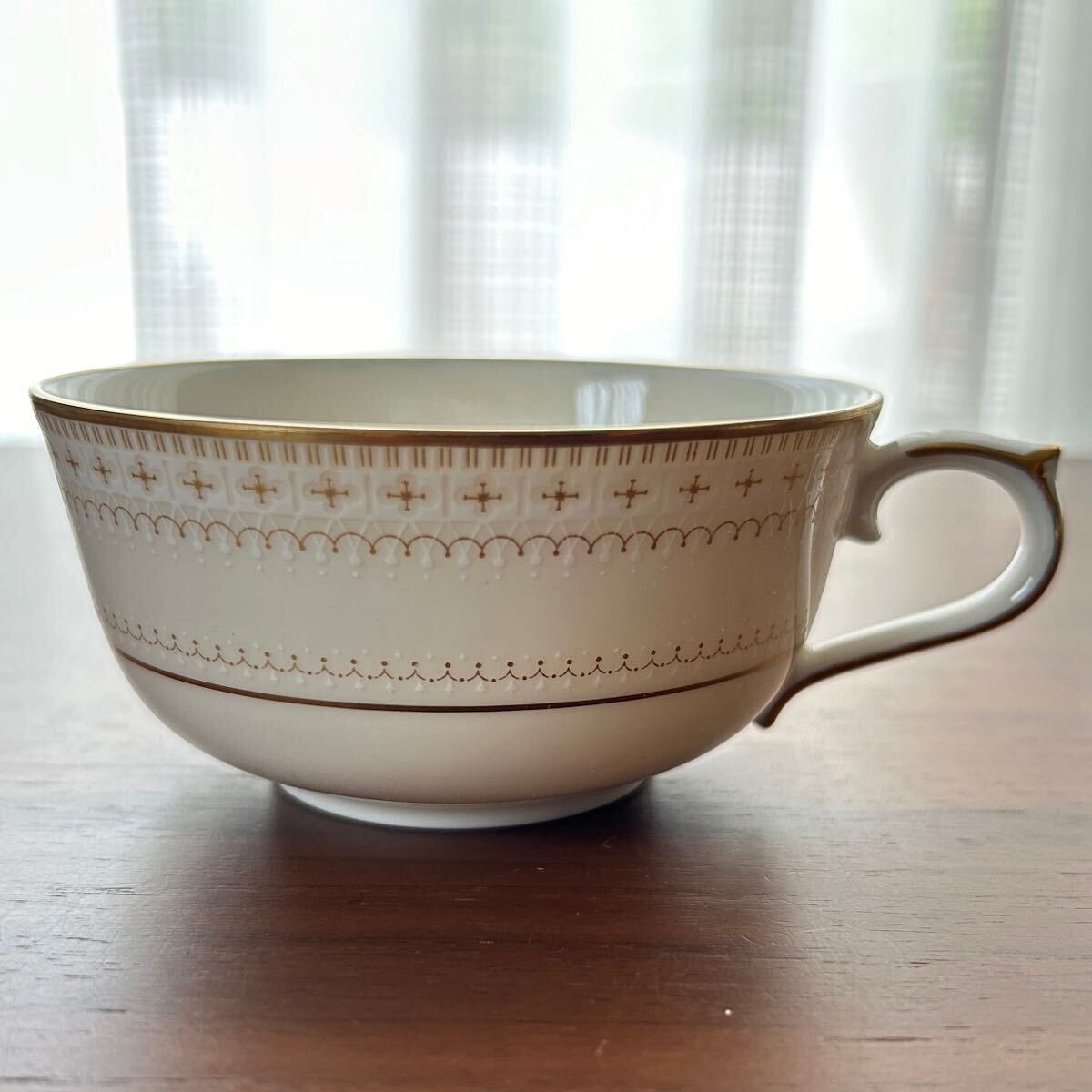 * Noritake ノリタケ/ Ivory China アイボリーチャイナ カップ＆ソーサー セット 金縁 金彩 ①_画像4