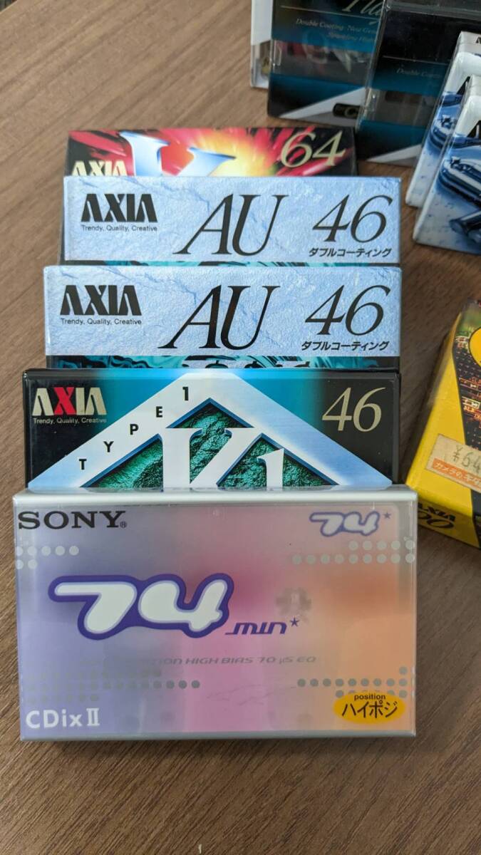 【C】☆ 未使用カセットテープまとめ３８本 ☆TDK AXIA SONY 録音テープの画像2