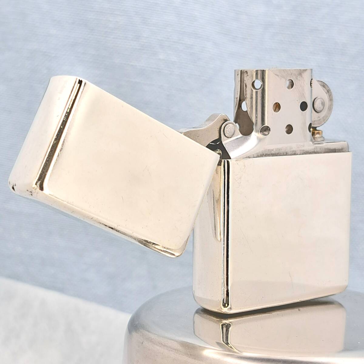 1000円～ ZIPPO 美品 STERLING SILVER スターリングシルバー 1996年製 純銀 ジッポー zippo オイルライター USA ZC72の画像3