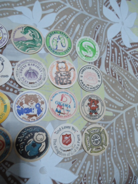 ハワイ　ポグ　20枚セット　⑭　ミルクキャップ　メンコ　企業物　POGS_画像3