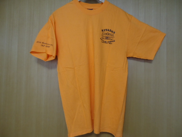 ハワイ KITADA'S マウイ島 2007’ 60周年記念 Ｔシャツ オレンジ色 Ｍの画像5