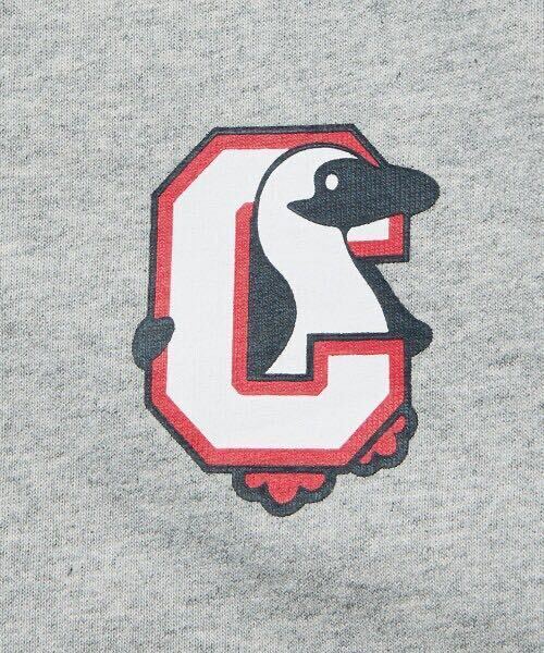 CHUMS×FREAK\'S STORE/ Chums special order b- beaver do one Point C Logo back print Crew ne T-shirt ash L