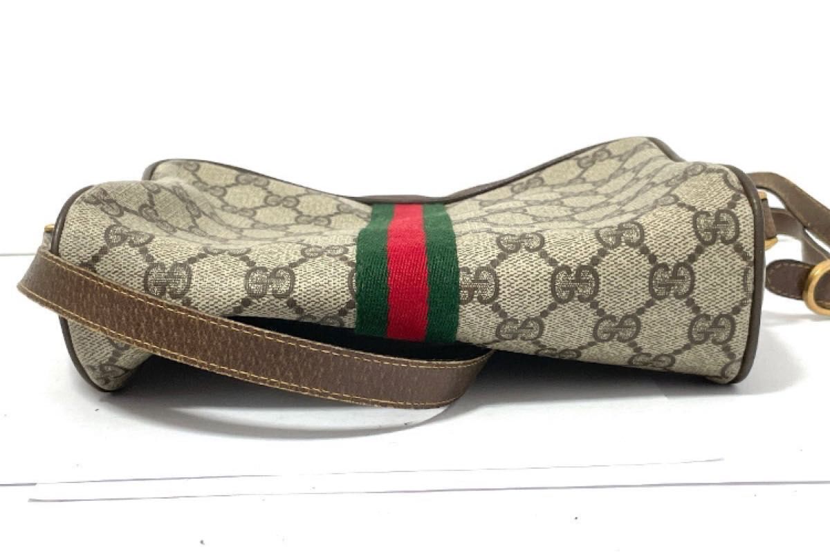 GUCCI グッチ　オールドグッチ　ショルダーバッグ　カバン　レザー　シェリーライン　GGスプリーム ヴィンテージ バッグ