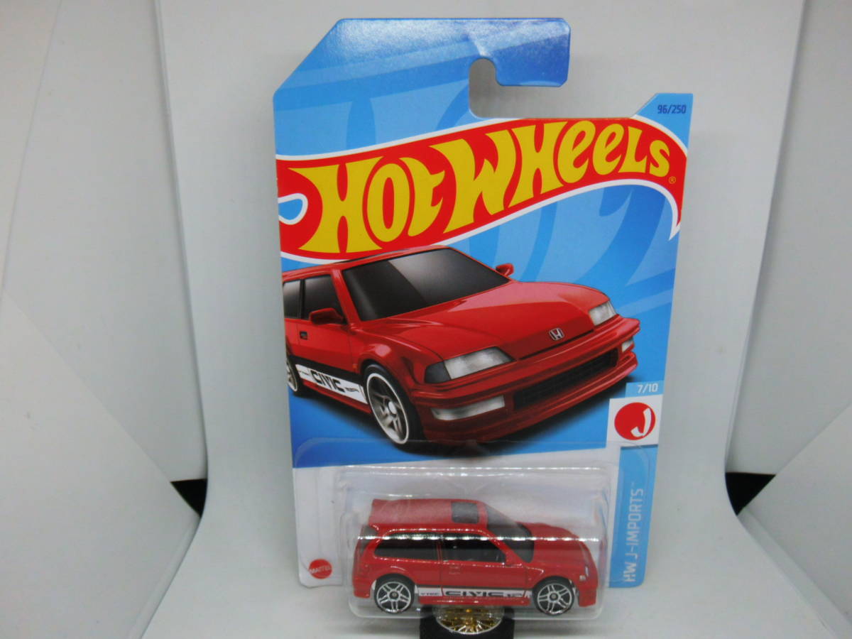 HOTWHEELS '90 HONDA CIVIC EF ホットウィール '90 ホンダ シビック EF レッドの画像1