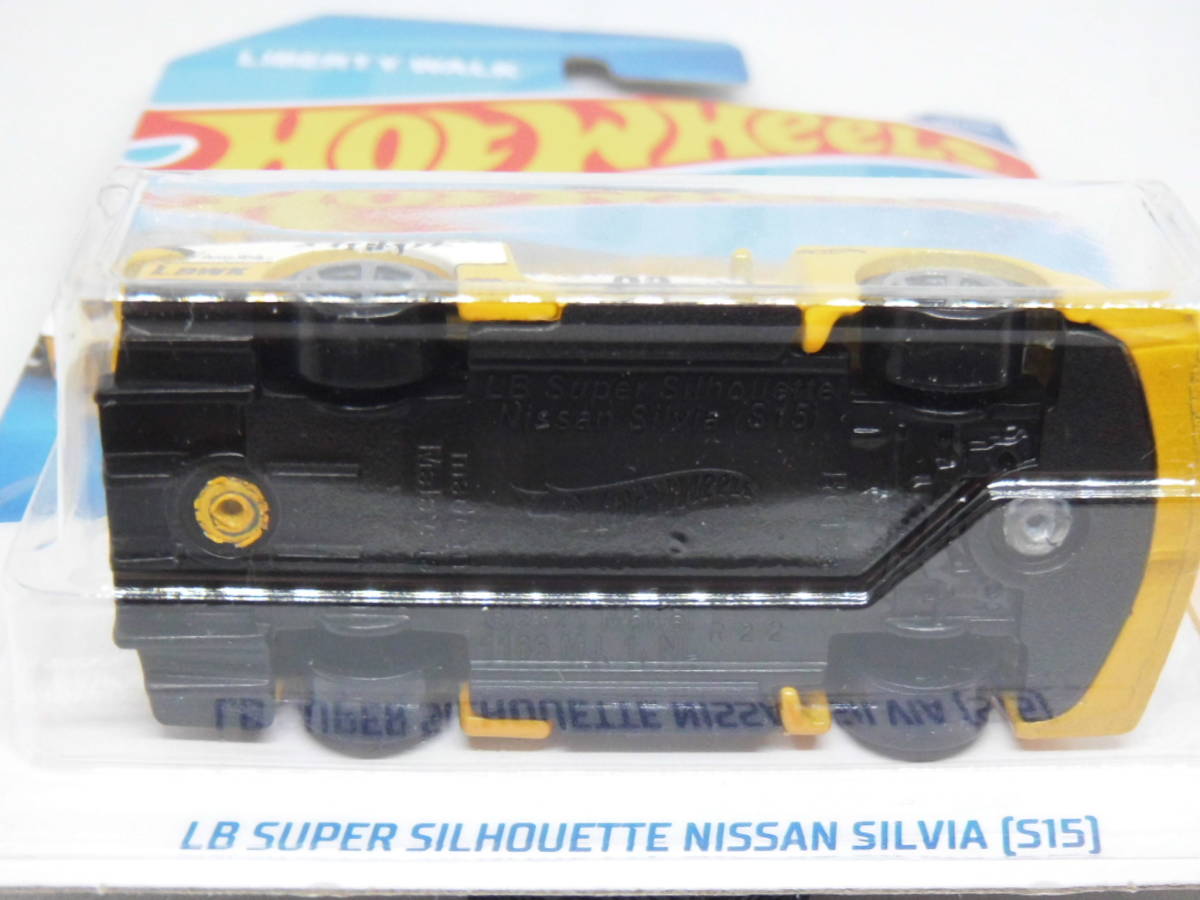 HOTWHEELS LB SUPER SILHOUETTE NISSAN SILVIA[S15] ホットウィール LB スーパーシルエット ニッサン シルビア[S15] イエローの画像7