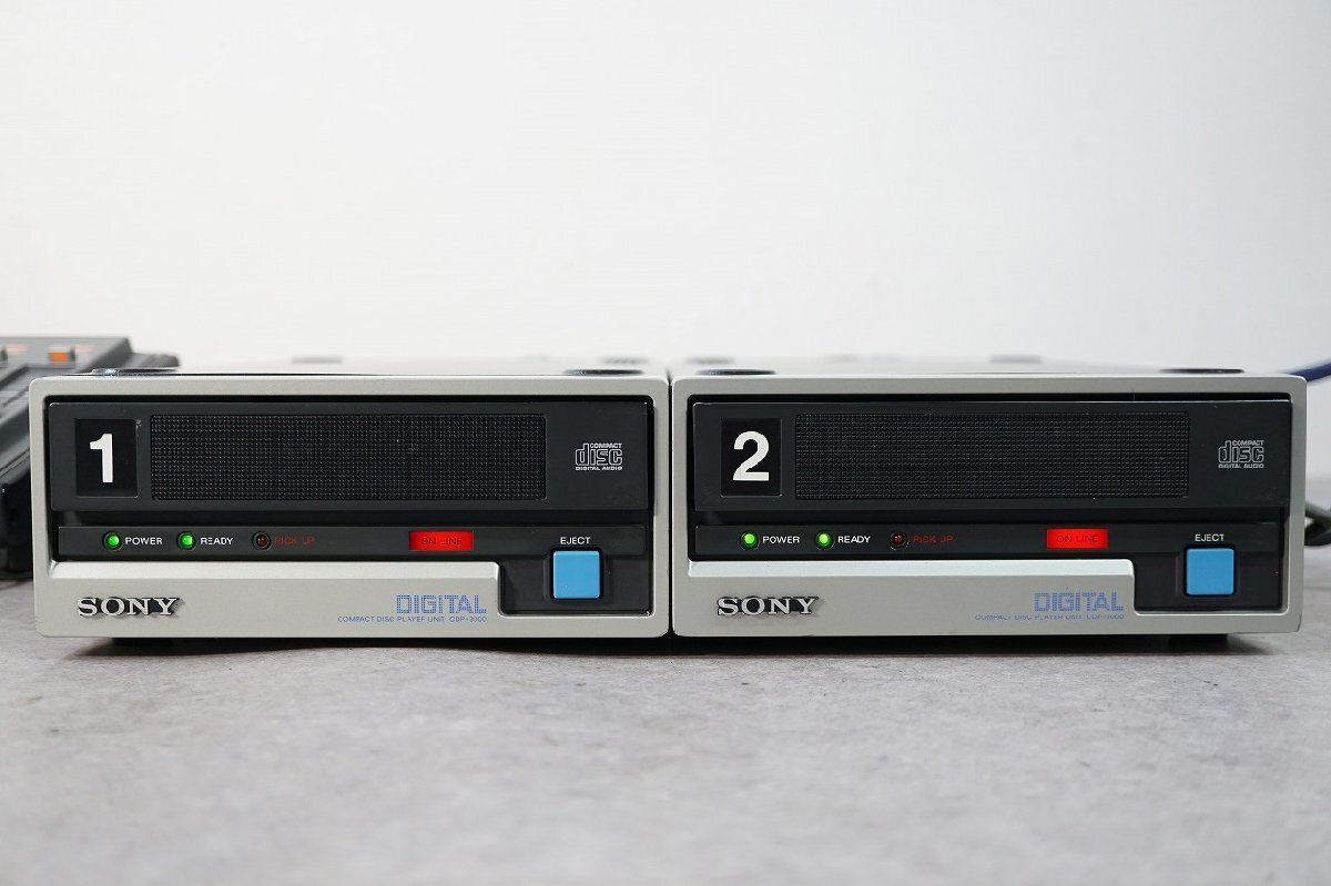 [NZ][D426311414] SONY ソニー CDS-3000/CDF-3000 + CDP-3000２台セット 業務用CDプレーヤー 専用ケーブル付きの画像7