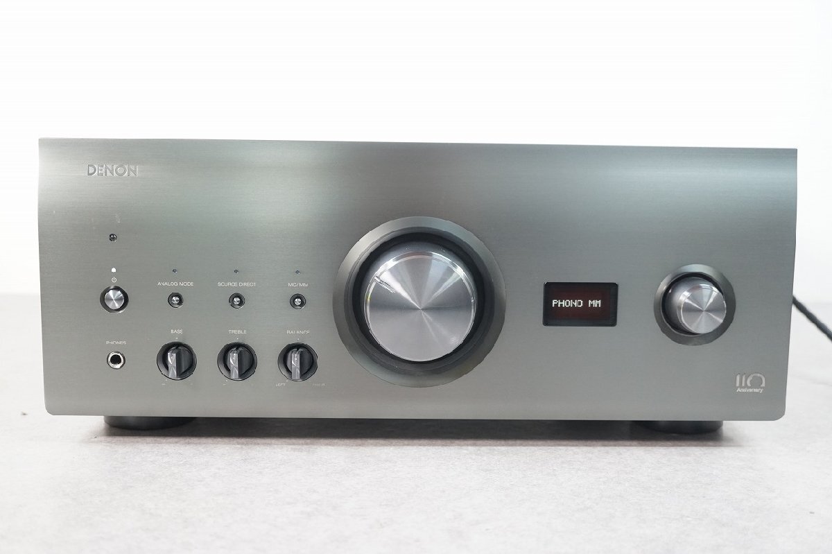 [NZ][D4289817S] 美品 DENON デノン PMA-A110 プリメインアンプ 2022年製 取扱説明書、リモコン、元箱等付き