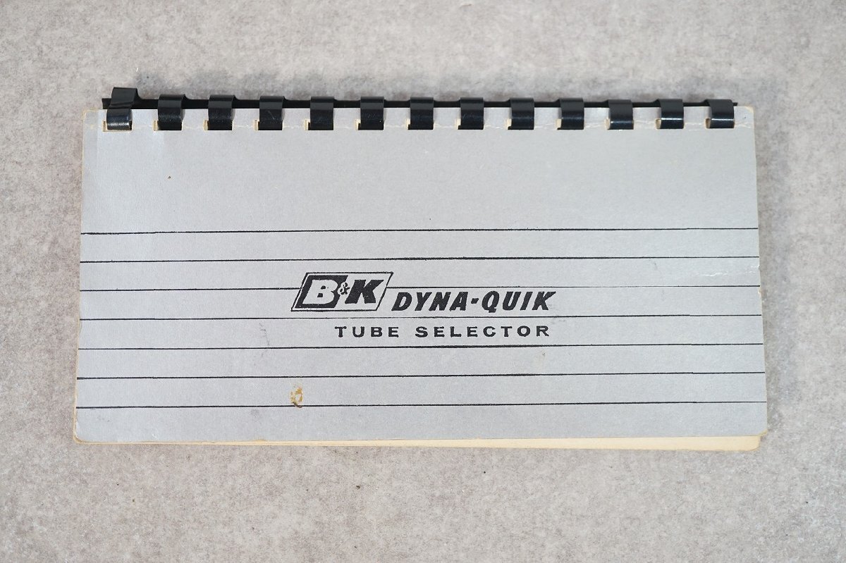 [NZ][D4293410] B&K MODEL 600 Dyna-Quik チューブテスターの画像9