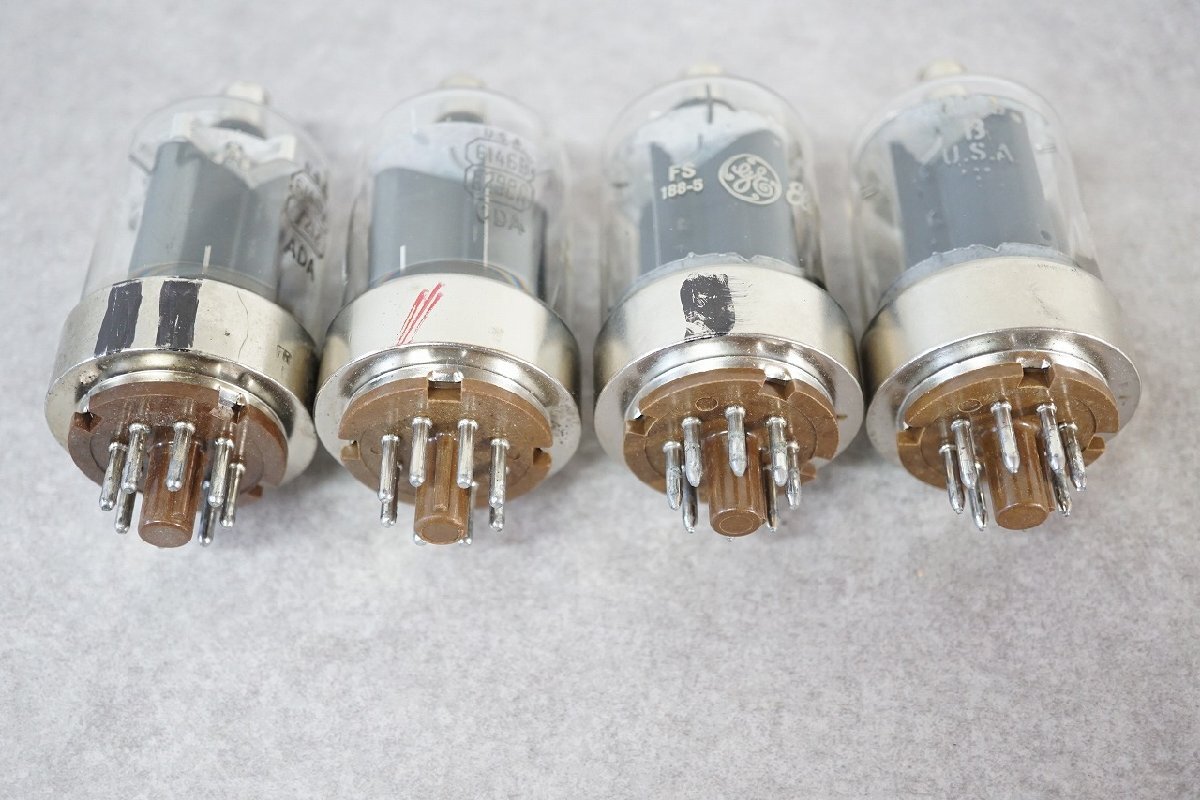 [QS][S739560] 4点セット GENERAL ELECTRIC GE ゼネラルエレクトリック 6146B/8298A 3本 RCA 6146W 1本 真空管の画像7