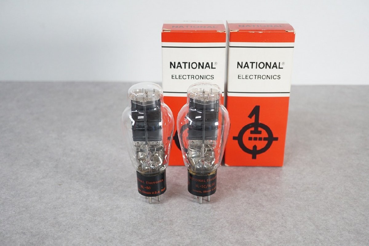 [QS][S454580] 2 point set NATIONAL ELECTRONICS National 50/NL50 NL-50 vacuum tube origin box attaching 