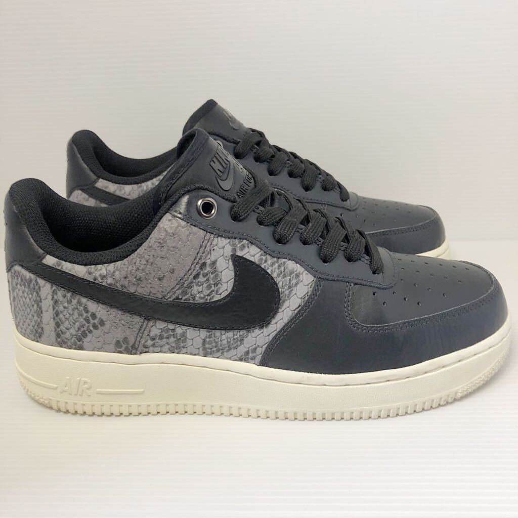 中古品 25.5cm US7.5 AIR FORCE 1 07 LV8 Snake Pack (ANTHRACITE / BLACK-SUMMIT WHITE) 823511-003 NIKE ナイキ_画像3