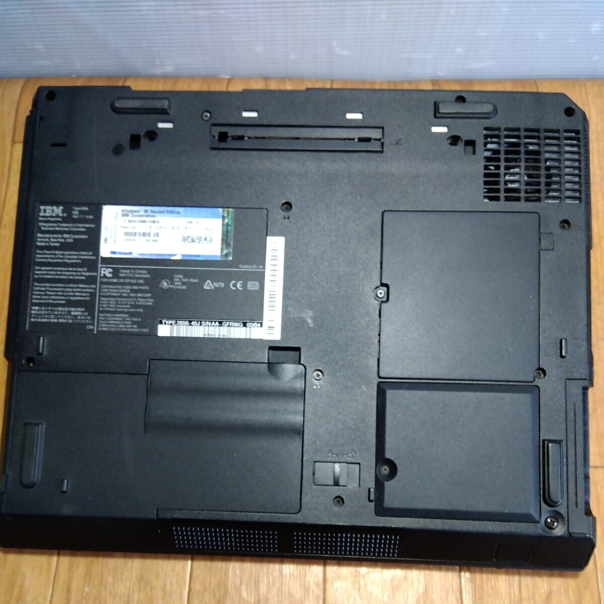  ultra rare IBM ThinkPad Windows98 laptop Type 2656-40J SNAA-GFRWG 02/04 secondhand goods Junk 