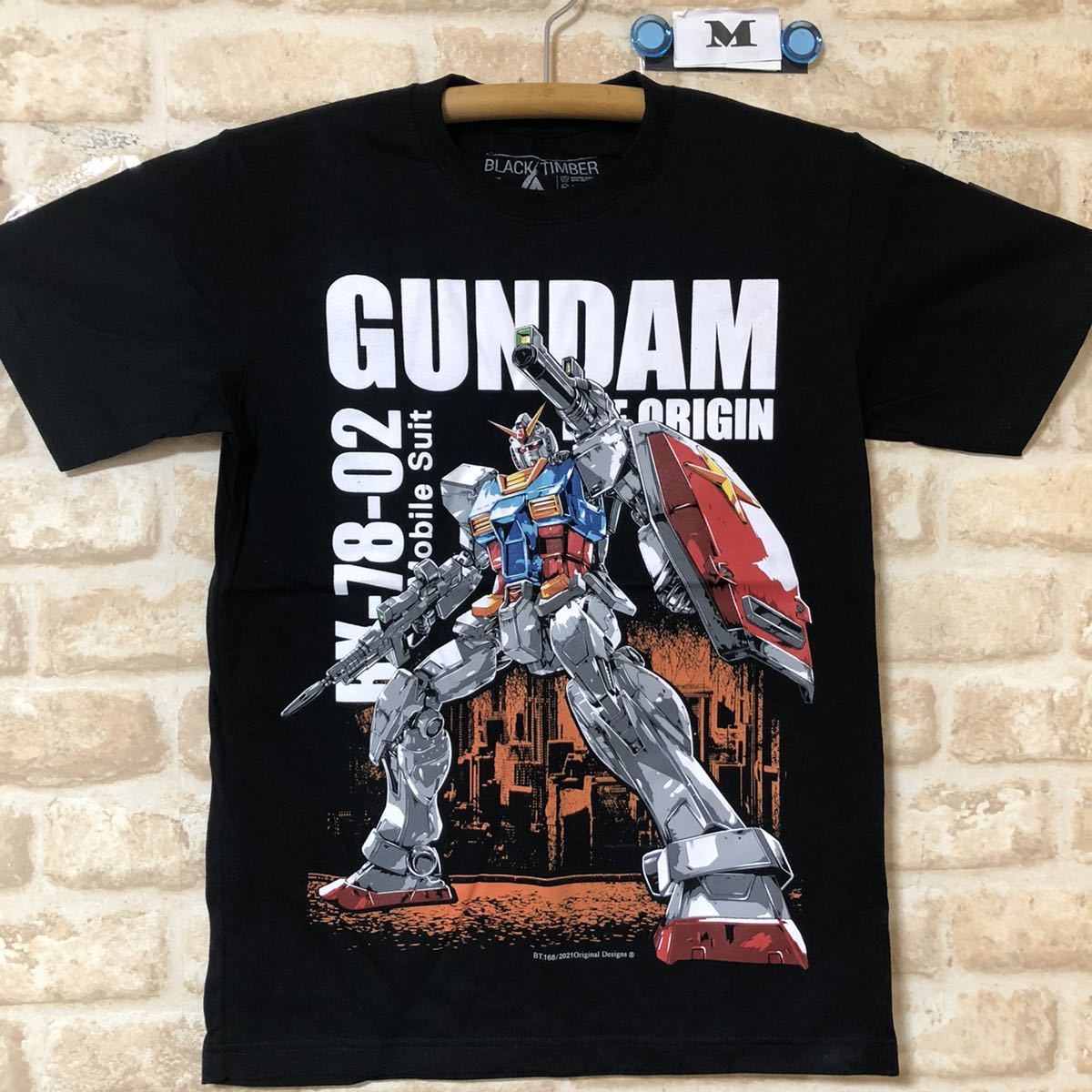 ガンダム　GUNDAM Tシャツ　Mサイズ　イラスト　機動戦士ガンダム 海外製　RXー78-02_画像1